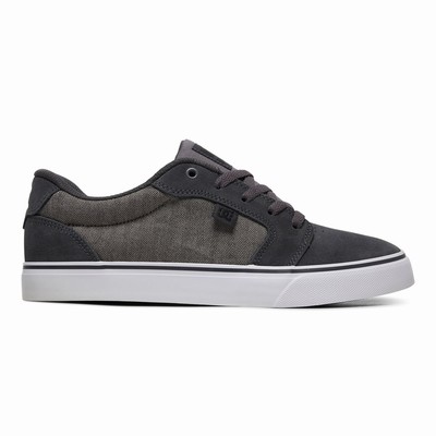 DC Anvil Men's Black/Grey Sneakers Australia Sale FLS-402